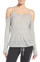 Women's Zella Destiny Cold Shoulder Tee, Size - Grey