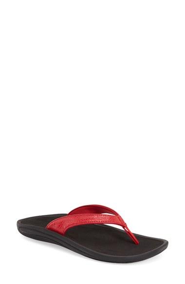 Women's Olukai 'kulapa Kai' Thong Sandal M - Red