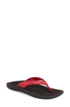 Women's Olukai 'kulapa Kai' Thong Sandal M - Red