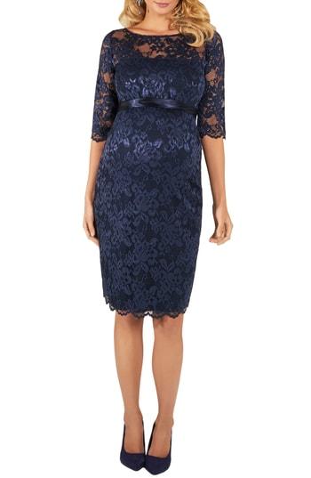 Women's Tiffany Rose Amelia Lace Maternity Dress - Blue