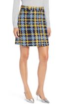 Women's Halogen Button Detail Plaid Skirt
