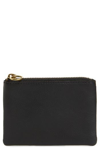 Madewell Small Victory Leather Pouch - Black