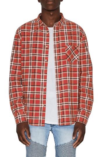 Men's Nxp Issued Trim Fit Woven Shirt - Red