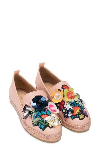 Women's Bill Blass Sutton Espadrille Flat M - Pink