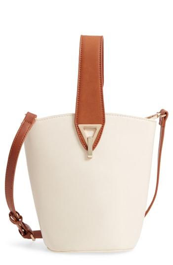 Street Level Top Handle Bucket Bag - Ivory