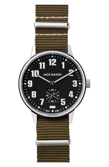 Men's Jack Mason Field Nylon Strap Watch, 38mm