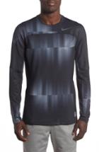 Men's Nike Pro Hyperwarm Training T-shirt, Size - Black