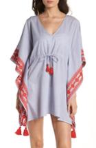 Women's Tory Burch Ravena Cover-up Caftan - Blue