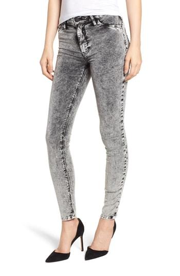 Women's Hudson Jeans Barbara Acid Wash High Waist Super Skinny Jeans - Black