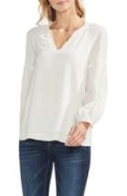 Women's Vince Camuto Bubble Sleeve Blouse, Size - White