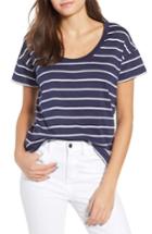 Women's Bp. Relaxed Cotton Blend Tee, Size - Blue