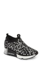 Women's Ash Lighting Star Platform Sock Sneaker Eu - Black