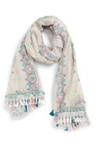 Women's Stella + Ruby Mixed Print Wrap, Size - Grey