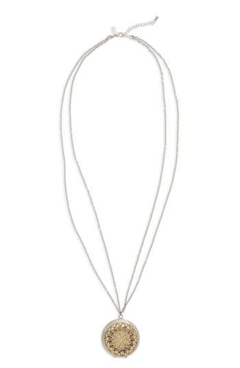 Women's Canvas Jewelry Locket Pendant Necklace