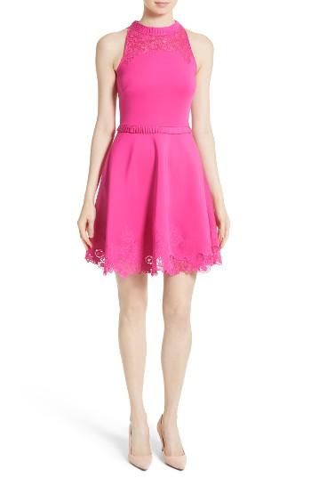 Women's Ted Baker London Zaffron Fit & Flare Dress - Pink