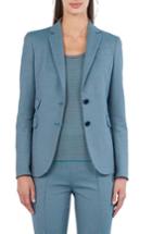Women's Akris Punto Fantasy Jacquard Knit Blazer - Blue