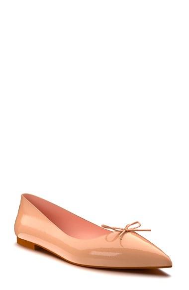 Women's Shoes Of Prey Pointy Toe Ballet Flat