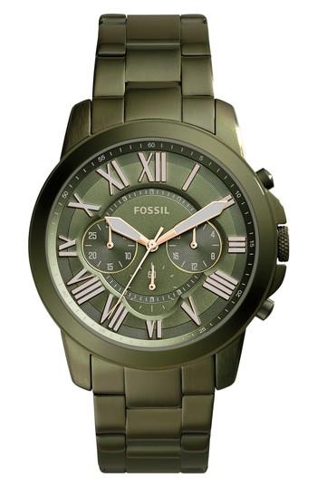 Men's Fossil Grant Chronograph Bracelet Watch, 44mm