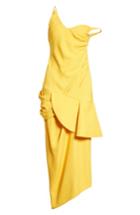 Women's Jacquemus Sol Off The Shoulder Midi Dress Us / 40 Fr - Yellow