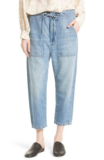 Women's Vince Denim Utility Pants - Blue