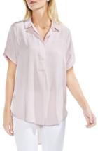 Women's Vince Camuto Hammered Satin Blouse, Size - Pink