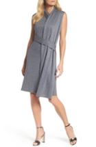 Women's Nic+zoe Draped Faux Wrap Dress - Grey