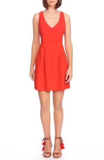 Women's Sezane Alya Crisscross A-line Dress Us / 34 Fr - Red