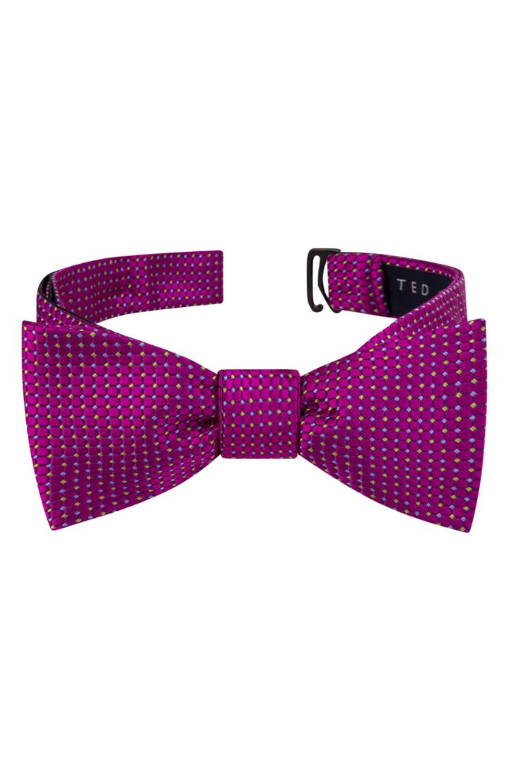 Men's Ted Baker London Check Silk Bow Tie