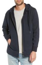 Men's Treasure & Bond Jersey Zip Hoodie, Size - Black
