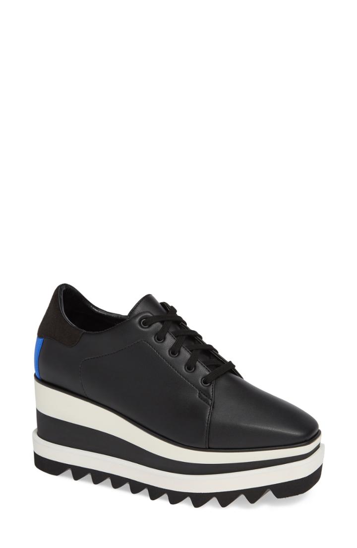 Women's Stella Mccartney Sneak-elyse Flatform Sneaker .5us / 40.5eu - Black