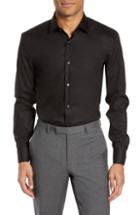 Men's Boss Jesse Slim Fit Solid Dress Shirt - Black