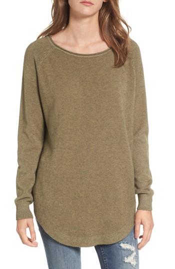 Women's Dreamers By Debut Shirttail Hem Sweater - Green