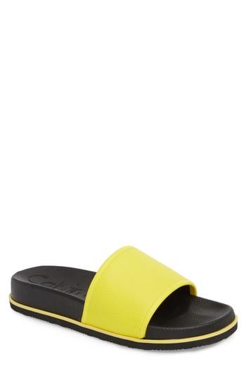 Men's Calvin Klein Mackee Sport Slide M - Yellow