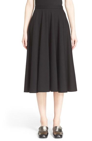 Women's Tomas Maier 'atomic' Jersey Pleated Midi Skirt