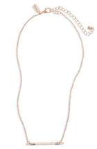 Women's Canvas Jewelry Wire Wrap Bar Pendant Necklace