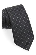 Men's Emporio Armani Medallion Silk Tie, Size - Black