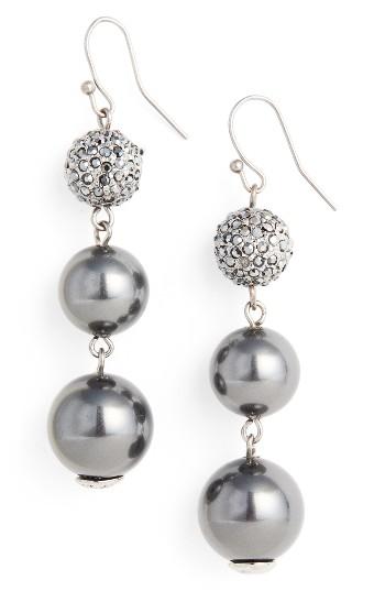 Women's St. John Collection Swarovski Imitation Pearl Drop Earrings