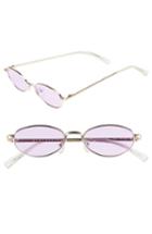 Women's Quay Australia 49mm Showdown Oval Sunglasses - Gold/ Purple
