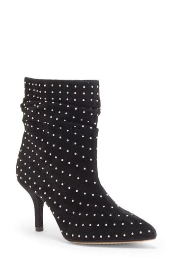 Women's Vince Camuto Abriannie Studded Slouchy Bootie M - Black