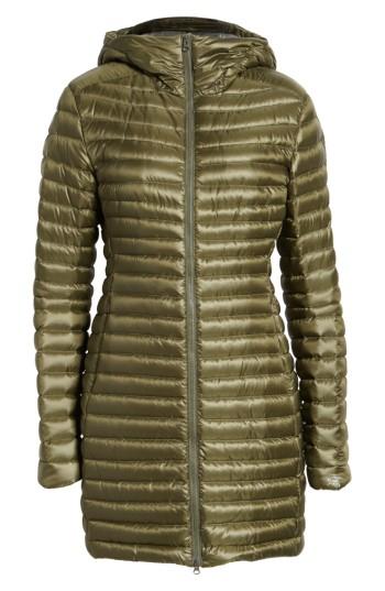 Women's Arc'teryx 'nuri' Hooded Water Resistant Down Coat - Green