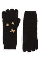 Women's Bcbgmaxazria The Bees Knees Embellished Gloves, Size - Black