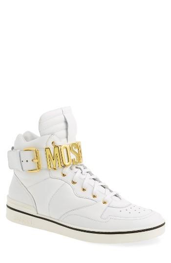 Men's Moschino High Top Sneaker Us / 40eu - White