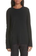 Women's Stella Mccartney Side Buckle Rib Knit Sweater Us / 34 It - Black