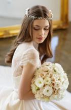 Brides & Hairpins 'iris' Pearl & Crystal Embellished Halo, Size - Grey