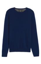 Men's Nordstrom Men's Shop Cashmere Crewneck Sweater - Blue