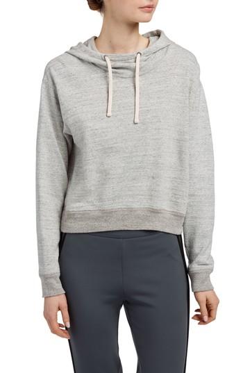 Women's James Perse Shrunken Hoodie - Grey