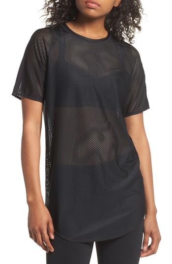Women's Zella Throwback Mesh Tunic, Size - Black