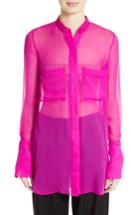 Women's Adam Lippes Silk Chiffon Blouse