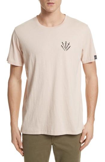 Men's Rag & Bone Dagger Embroidered T-shirt, Size - Pink