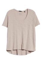 Women's Atm Anthony Thomas Melillo Slub Jersey Boyfriend Tee /small - Beige